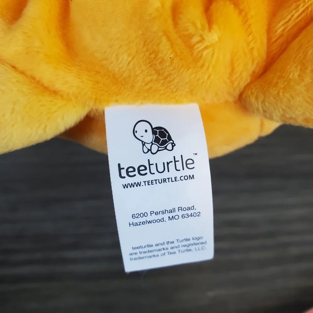teeturtle Orange Happy/Angry Cat Reversible Plush 4